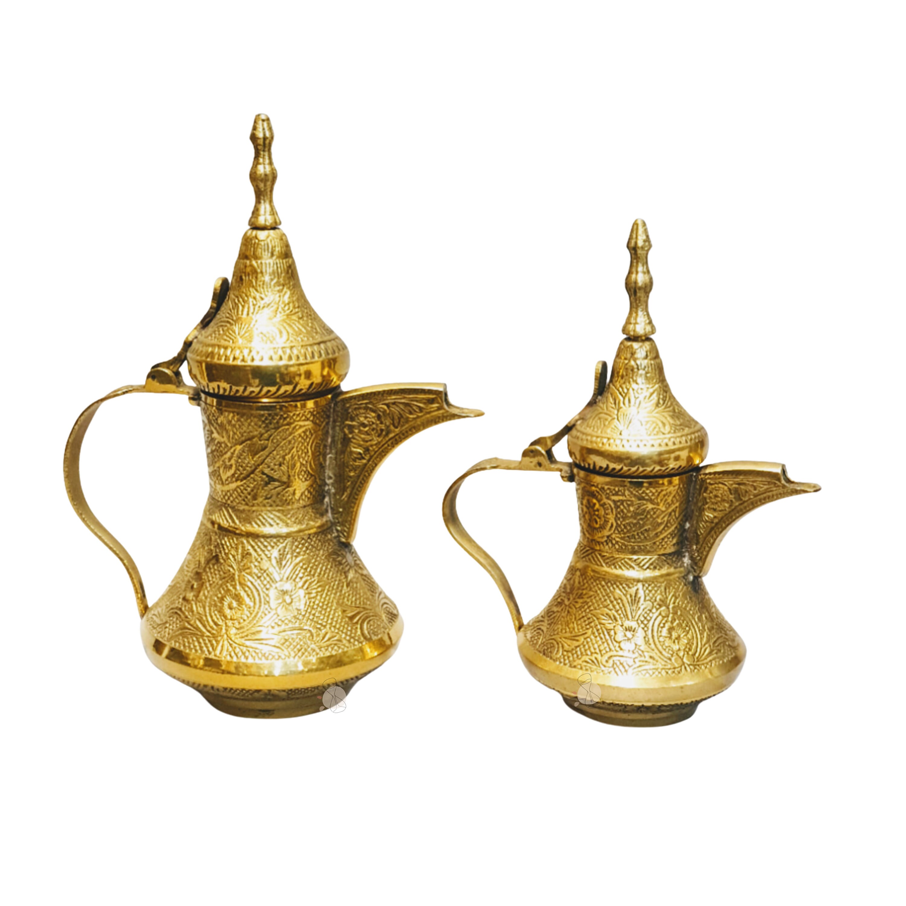 Coffee Pot Set Amazing Coffee Dallah Antique Solid Brass Etsy
