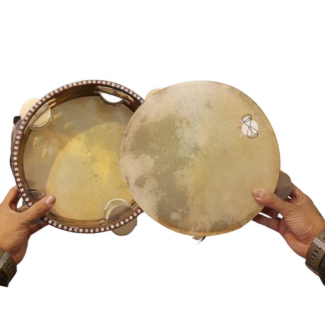 Arabian Daf Drum Tambourine Rik With Metal Etsy
