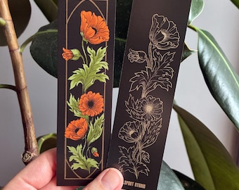 Poppies | Double-Sided Bookmark