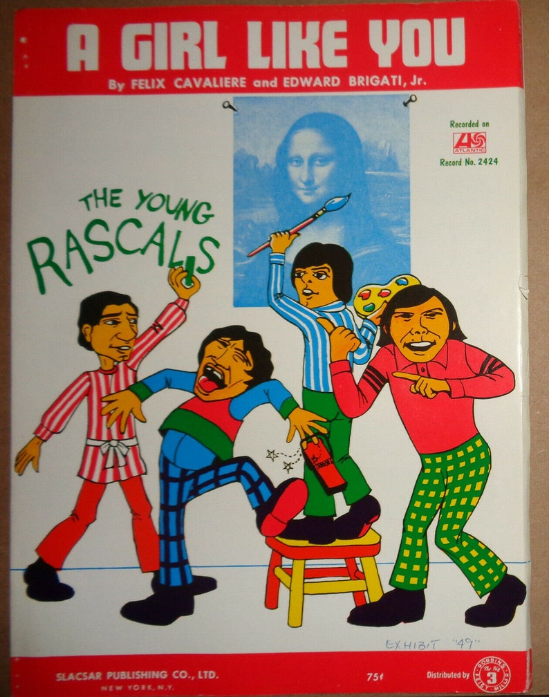 The Young Rascals A Girl Like You by Felix Cavaliere Edward Etsy UK