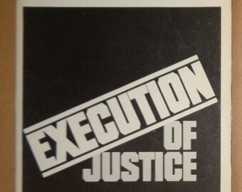 Execution Of Justice - Playbill - March 17, 1986