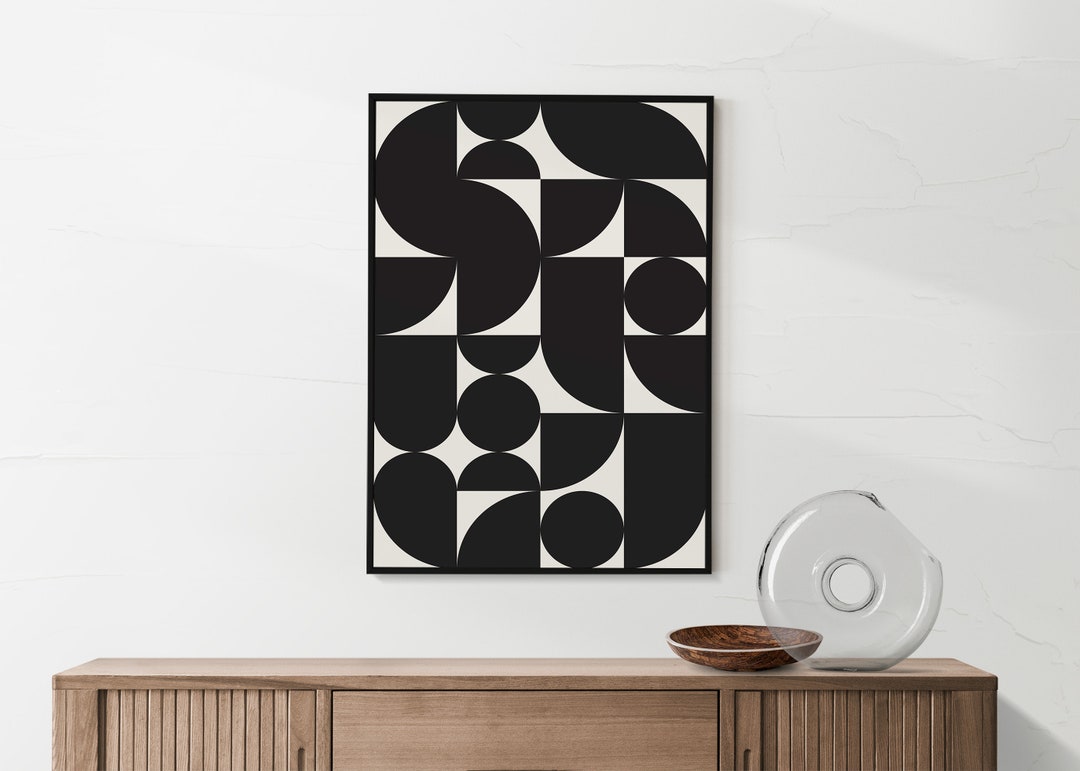 Bauhaus Exhibition Poster: Abstract Geometric Art Print (digital ...