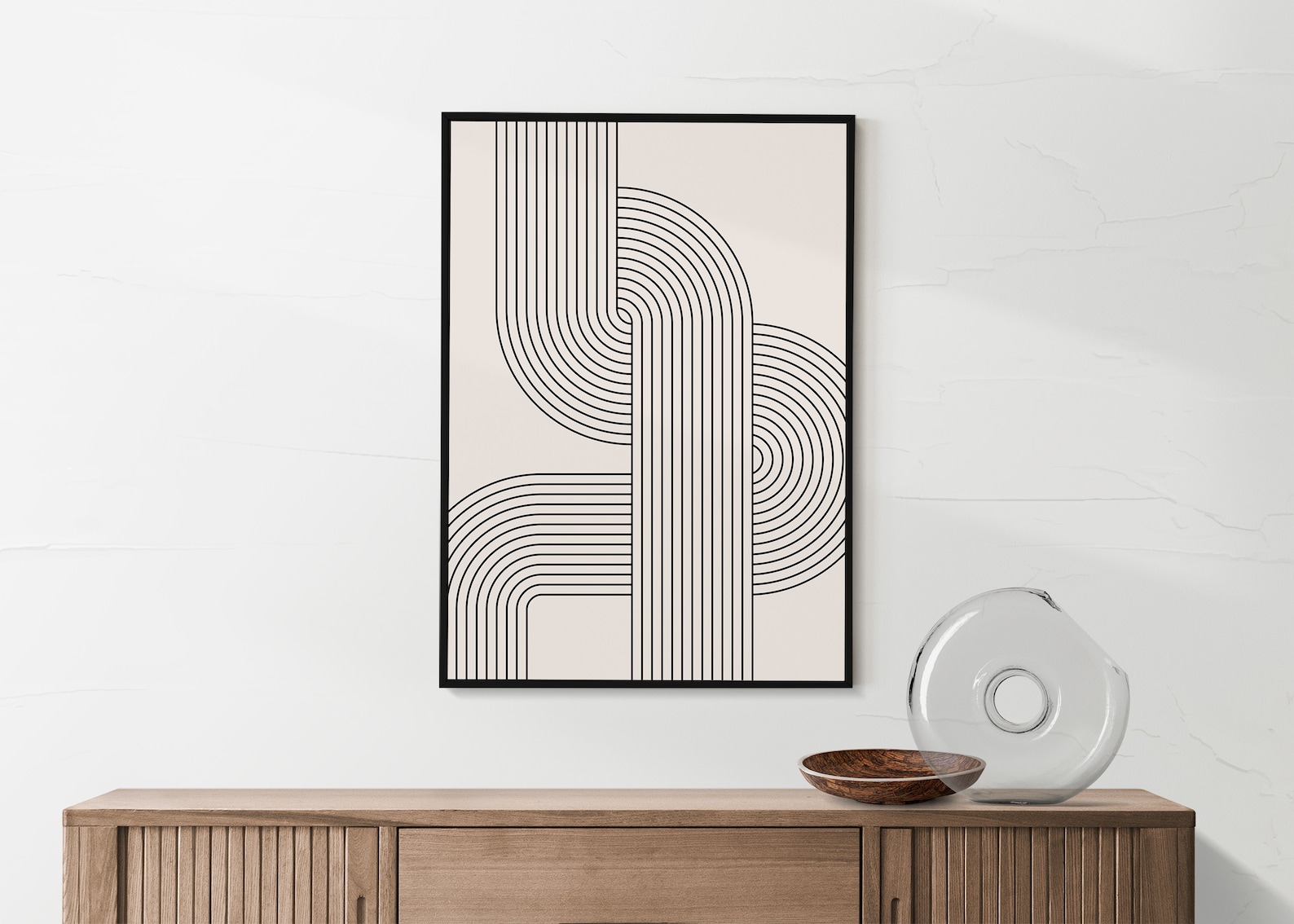 Retro Line Art Bauhaus Print Line Drawing Wall Art Digital - Etsy