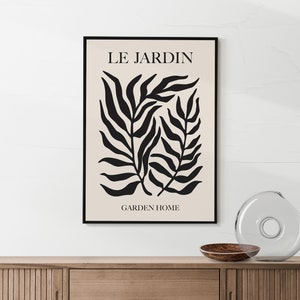 Minimalist Botanical Print: Vintage French Leaf Poster (Digital Download)