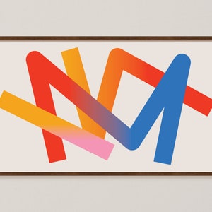 Samsung Frame TV Art: Abstract Colorful Lines (Digital Download)