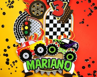 Monster LKW Kuchen Topper | Monster-Truck-Party | Monstertruck Geburtstag | Monstertruck | Monstertruck Kuchen | Monstertrucks