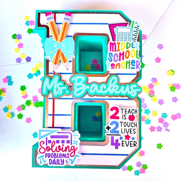 Teacher Appreciation Gifts | Teacher Appreciation Week | Teacher 3D Letters | Classroom Decor | Personalized Teacher Gift