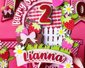 Berry Sweet Berry First Birthday Pack Berry First Party Favors Berry First Birthday Letters Berry Sweet Party Berry Sweet Birthday Theme