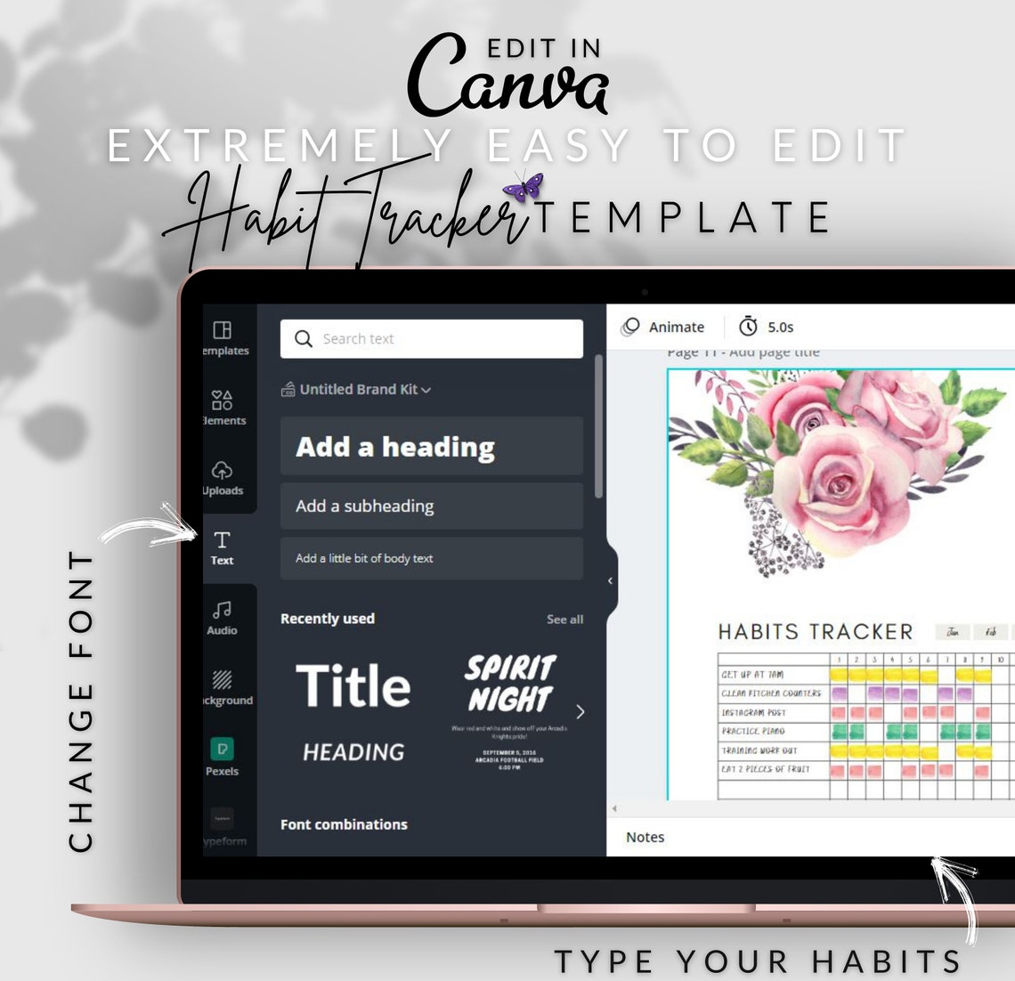 Daily Habit Tracker Printable, Good Notes, Downloadable, Notebook ...
