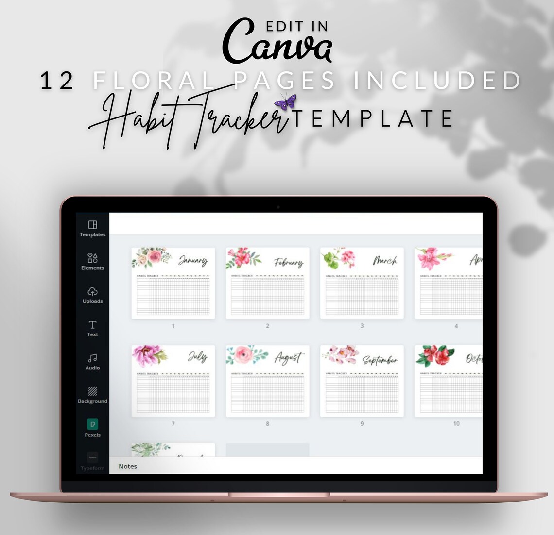 Daily Habit Tracker Printable, Good Notes, Downloadable, Notebook ...