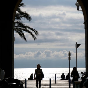 Carte postale saleya pour cadeau, Nice france
