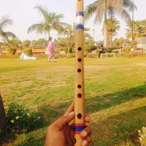 A Natural Bass Bamboo Flute: Hindustani Bansuri, Nariswar Flute