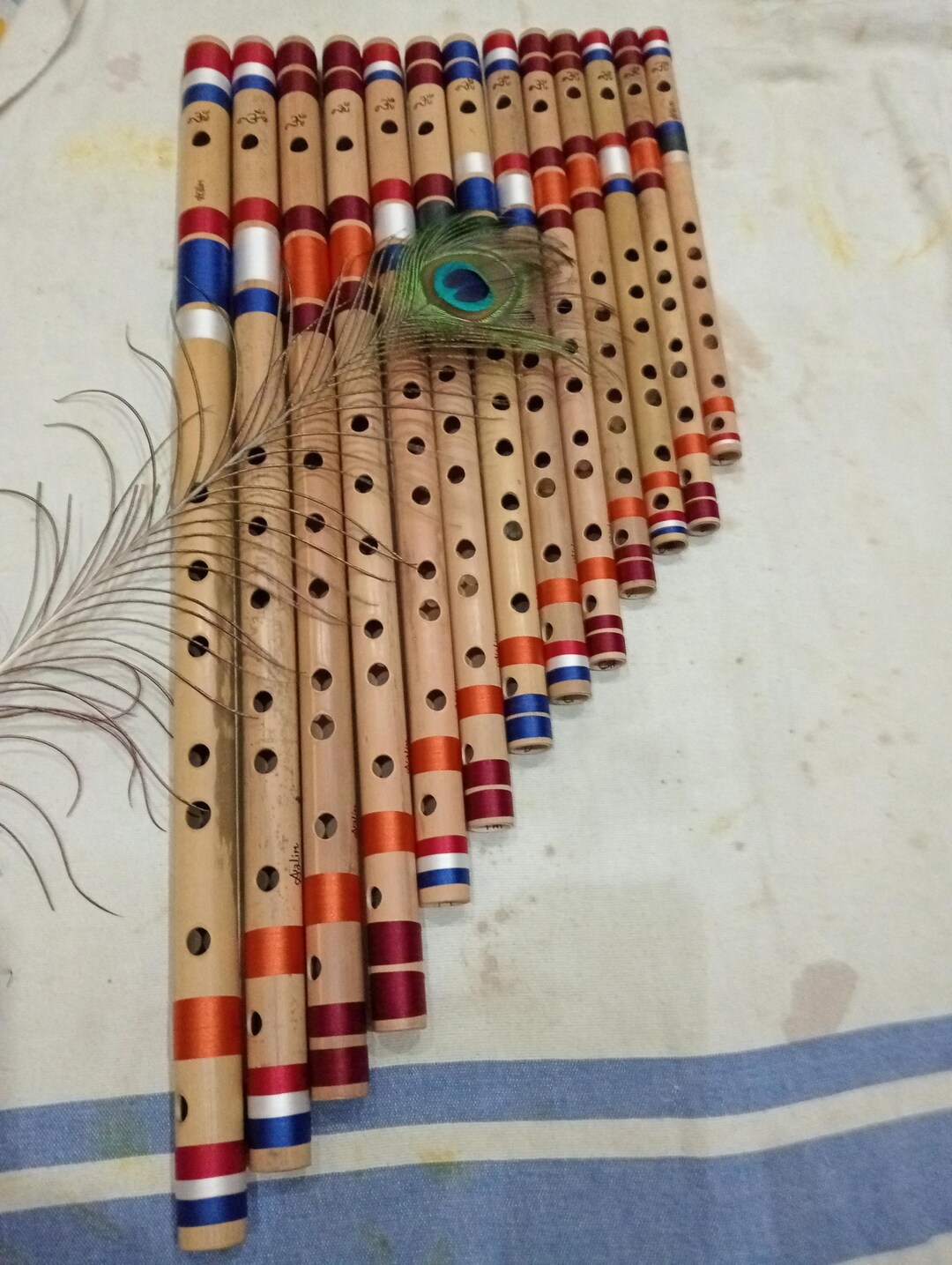 Flutes Set 13ps F#. Sharp Base to F# Sharp Middle 440hz. Professional ...