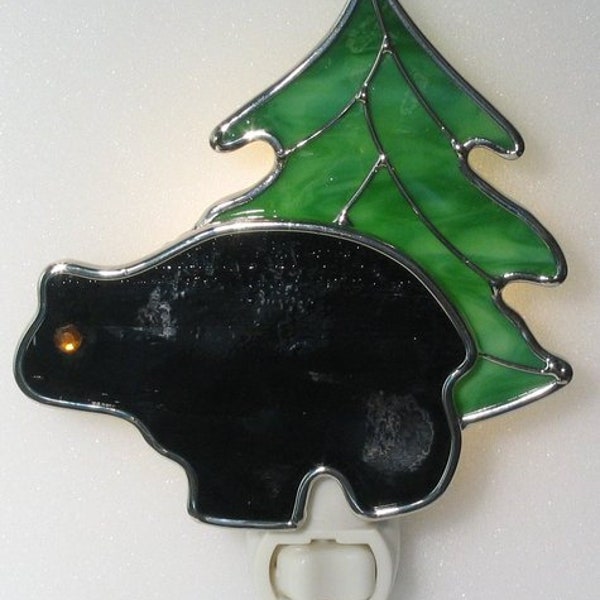Black Bear Stained Glass Pattern - Etsy