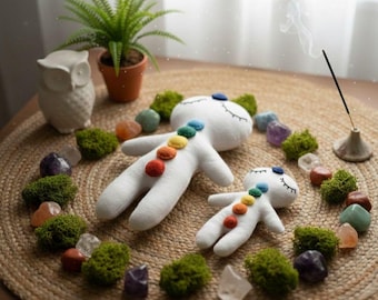 Strumento Reiki a distanza - Bambola di guarigione dei chakra fatta a mano - Regalo di consapevolezza per il benessere spirituale - Meditazione - Dimensioni piccole e grandi