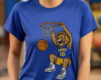 Custom Mascot Shirt, Kids and Adults Basketball Tee, Team Apparel, Cheer Sports Tshirt