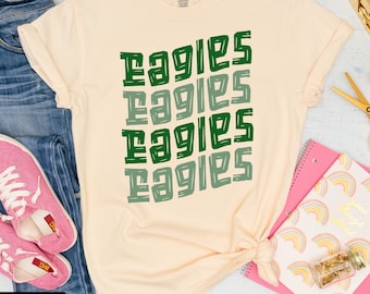 Custom school spirit shirts, Favorite School Team Mascot shirt, Back to school shirt, Custom Text Shirt, School Logo Shirt, Bulldogs, Eagles