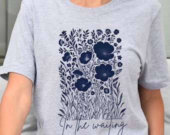 In unserem wartenden Gott arbeitet Schrift Tshirt, christliche Baumwolle Unisex T-Shirt, religiöses Outfit, Jesus Hemd