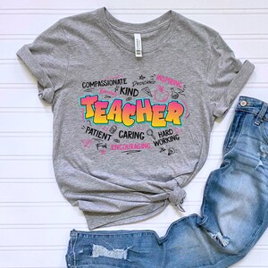 First Day of School Teacher Tshirt Teacher Team Shirts Personalized School Tee Teacher Dream Team Tshirts Back to School Gift