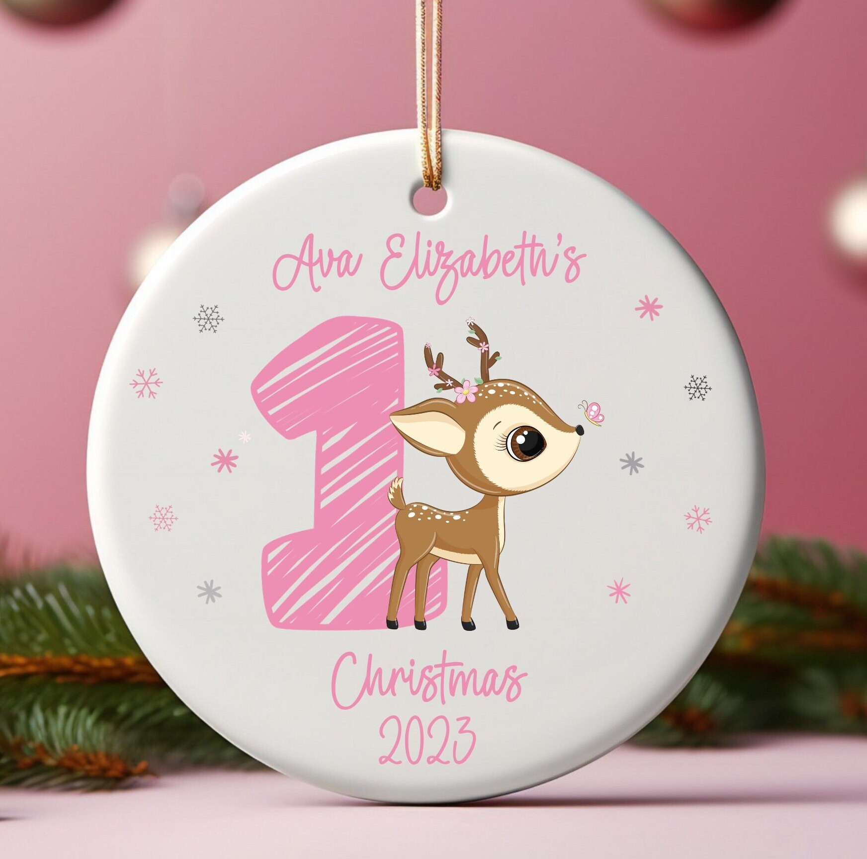 2023 Baby Ornament With Custom Design Babys 2nd Christmas, Christmas