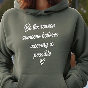 Recovery Motivating Hoodie Recovery Clothes Inspiring Sobriety Addiction Hoodie Normalize Sobriety Addict Recovery Gift Recovery Wear