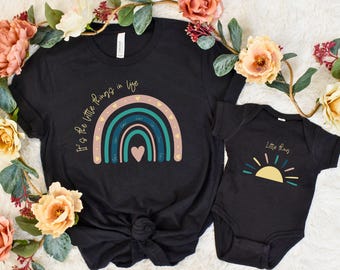 Mommy and Me Outfits, Little Thing Shirt, Mama Baby Matching, New Mommy Gift, Mom and son Matching Outfit, Mother and Daughter T-Shirts