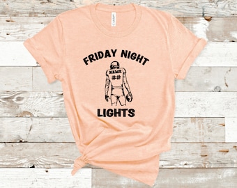 Friday Night Lights | High School Football | Custom Player Tee | Gift for Coach | Game Day Apparel