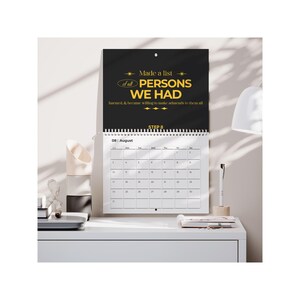 12 Steps of AA Wall Calendar Sober Calendar AA Recovery Gifts Recovery Coach Office Decor One Year Sober Gift for Sober Celebration image 7