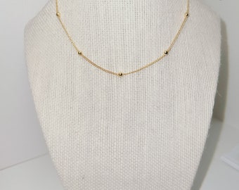 Chocker 18K Gold Plated Necklace, Paperclip chain chocker, Dainty Necklace, Gold Chain, Gift Necklace, Birthday Necklace