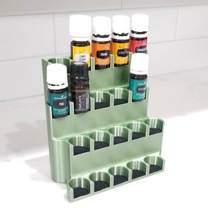 Green Essential Oil Holder | Oil Storage | Oil Display | 3D Printed Essential Oils Holder