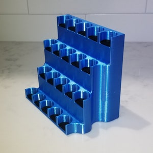 Blue Essential Oil Holder | Oil Storage | Oil Display | 3D Printed Essential Oils Holder
