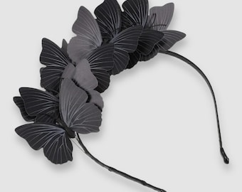 Butterfly headband | Black headband | Moveable butterflies | 12 months and up | Hair Accessories for Her | Thin and Thick hair