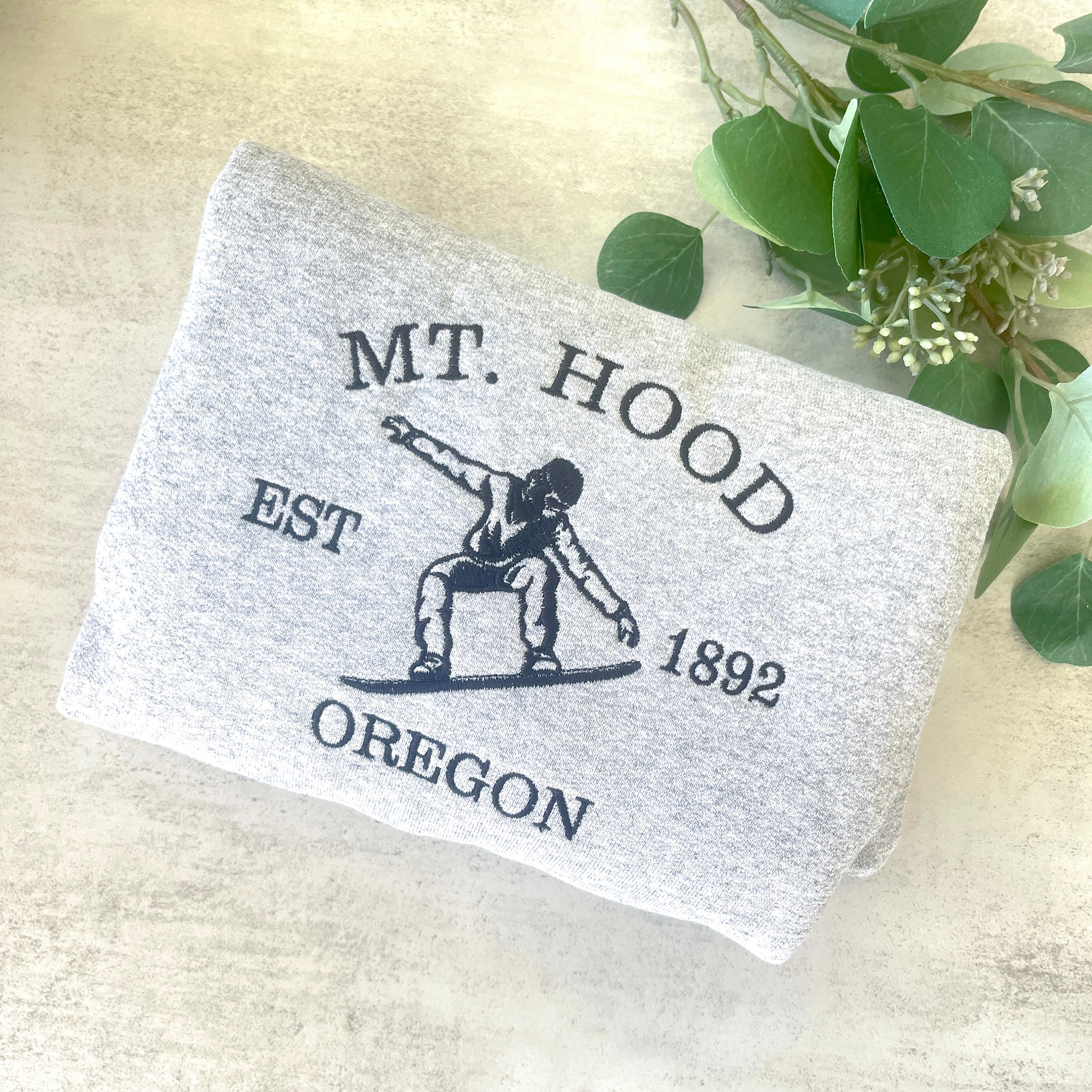 Embroidered Mt. Hood Oregon Sweatshirt Mt. Hood Sweatshirt