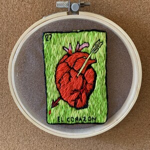 Haftowana karta loterii El Corazon