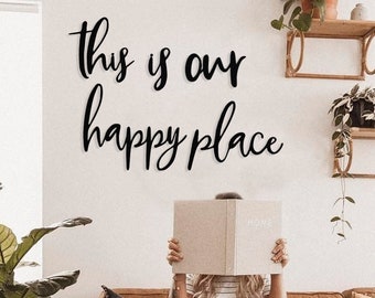 Splosh Pacific Breeze Welcome Happy Place Hanging Sign Wall Decor