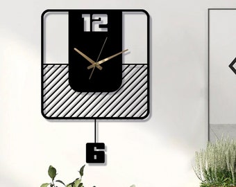 Moderne große Wanduhr, Minimalistische Wanduhr, Wanduhr, Skandinavische Uhr, Wandkunst Uhr, Dekorative Wanduhr, Einweihungsgeschenk