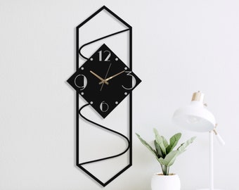 Wall Clock Modern, Large Wall Clock, Wall Clock Decor, Minimalist Wall Clock, Wall Clock for Livingroom, Bedroom, Unique Wall Clock, Wanduhr