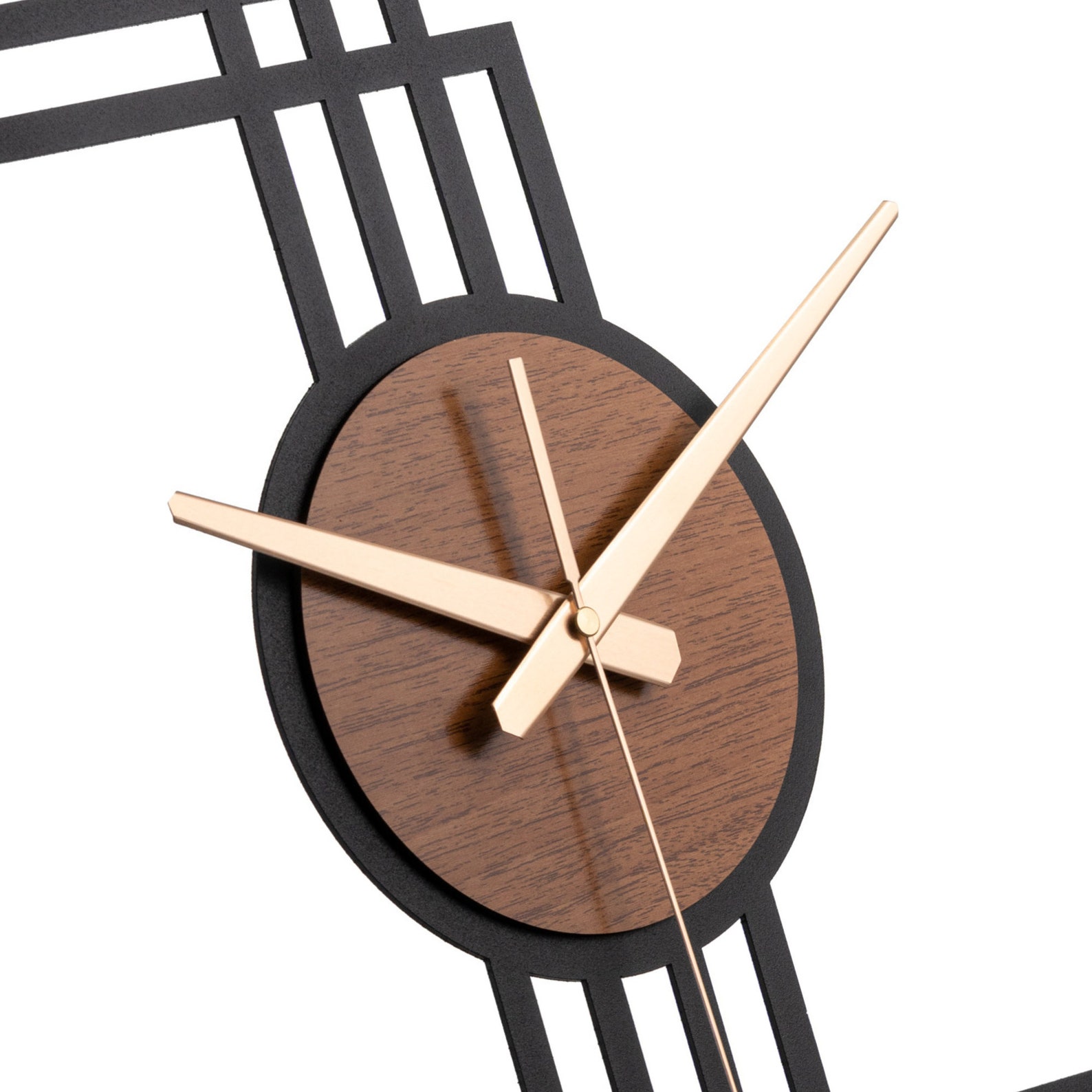 Mid Century Modern Clock Large Wall Clock Modern Oversize Etsy