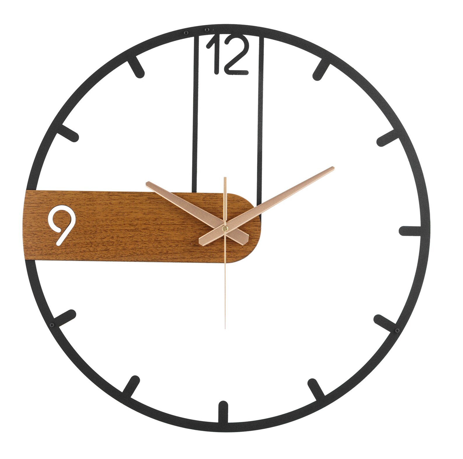 Wooden Modern Large Wall Clock Minimalist Wall Clock Clock Etsy