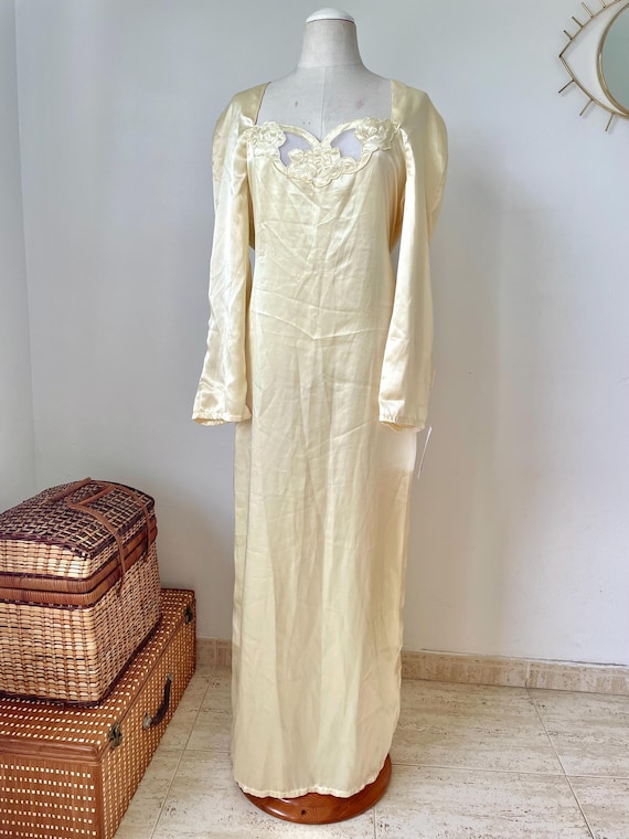 Dreamy slip dress in butter yellow, Size L Dreamy slip dress in butter yellow, Size L