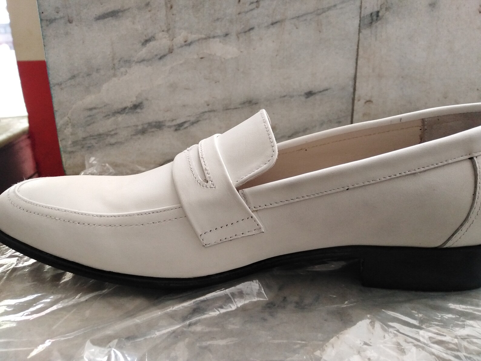 Handmade Mens White Loafer Special Moccasin Shoes Etsy