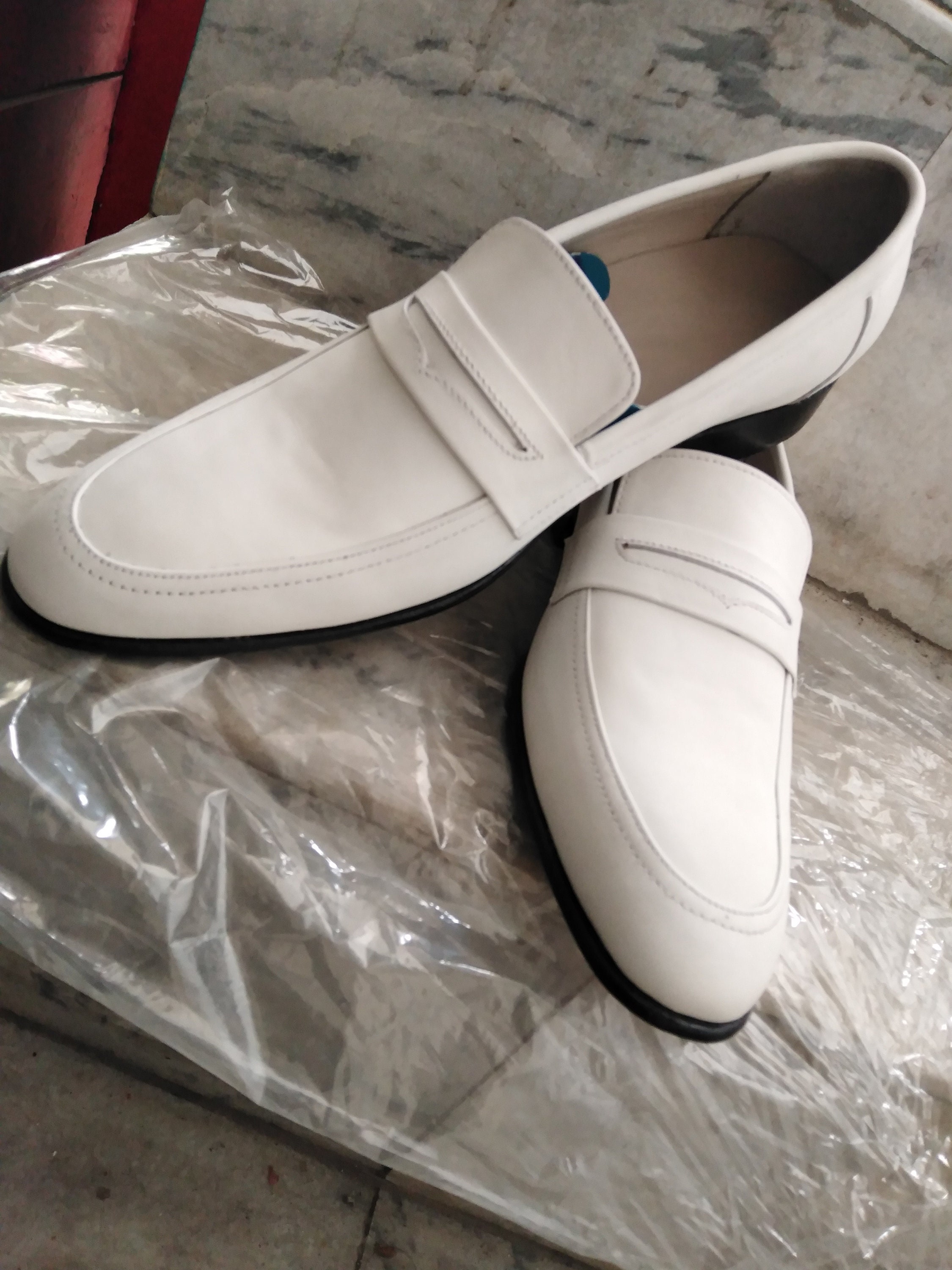 Mens White Loafer Special Moccasin - Etsy