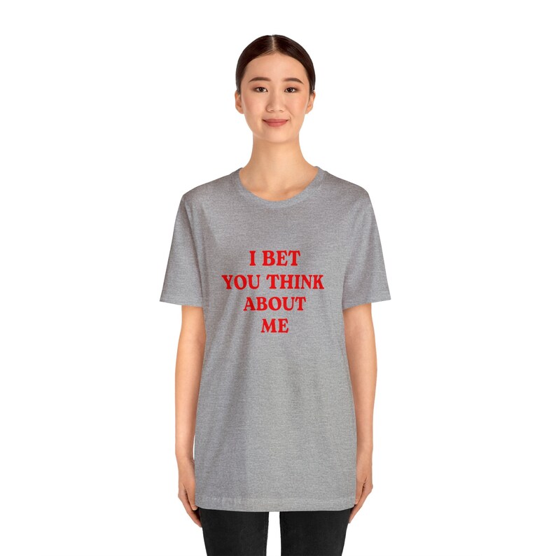 Ik wed dat je aan mij denkt - grafisch shirt retro muziekliefhebber Athletic Heather