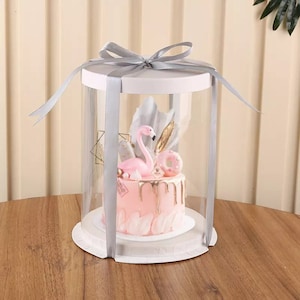 Caja de pastel transparente para cumpleaños, bodas, despedidas de soltera y todas las demás ocasiones. Vitrinas para pasteles.