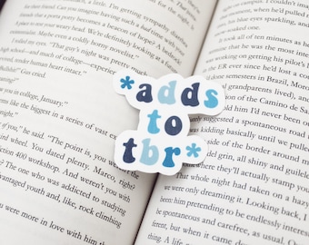 Adds to tbr* sticker