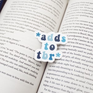 Adds to tbr* sticker