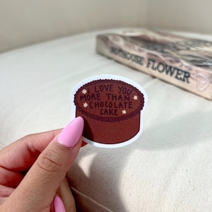 Ik hou meer van jou dan van chocoladetaart | Daisy Calloway & Ryke Meadows | Sticker bloem broeikas