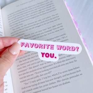 op liefde en andere woorden geïnspireerde sticker | “Favoriete woord? jij."