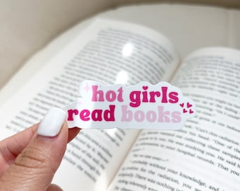 Sticker hete meiden lezen boeken