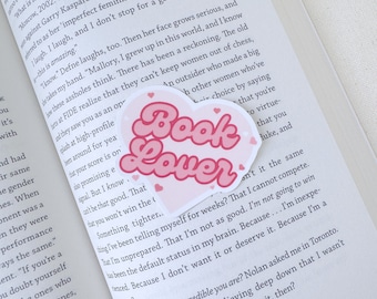 Book lover heart sticker